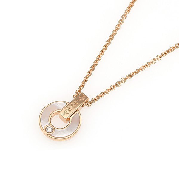 [Lucky Star]GARI HALSKETTE ROSA GOLD MOP
