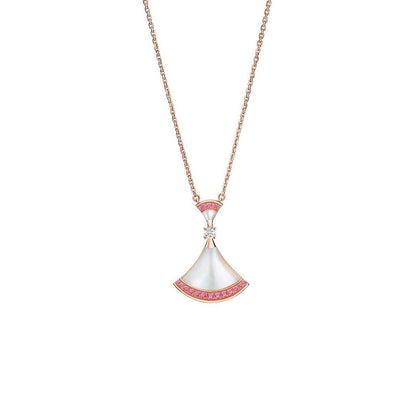[Lucky Star] TRAUM HALSKETTE MOP ROSA DIAMANT