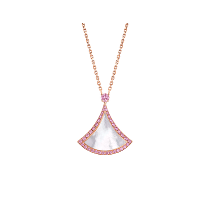 [Lucky Star] TRAUM HALSKETTE MOP DIAMANT ROSA
