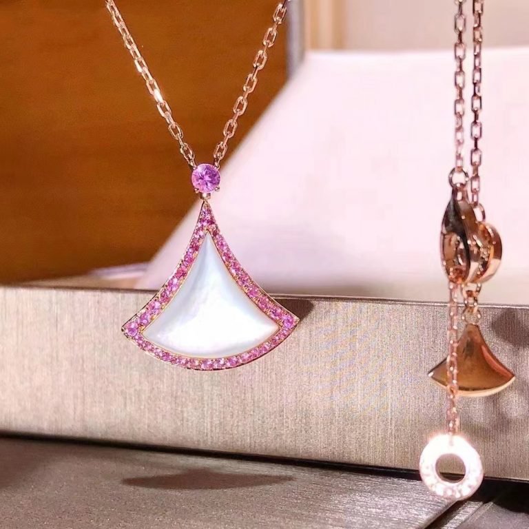 [Lucky Star] TRAUM HALSKETTE MOP DIAMANT ROSA