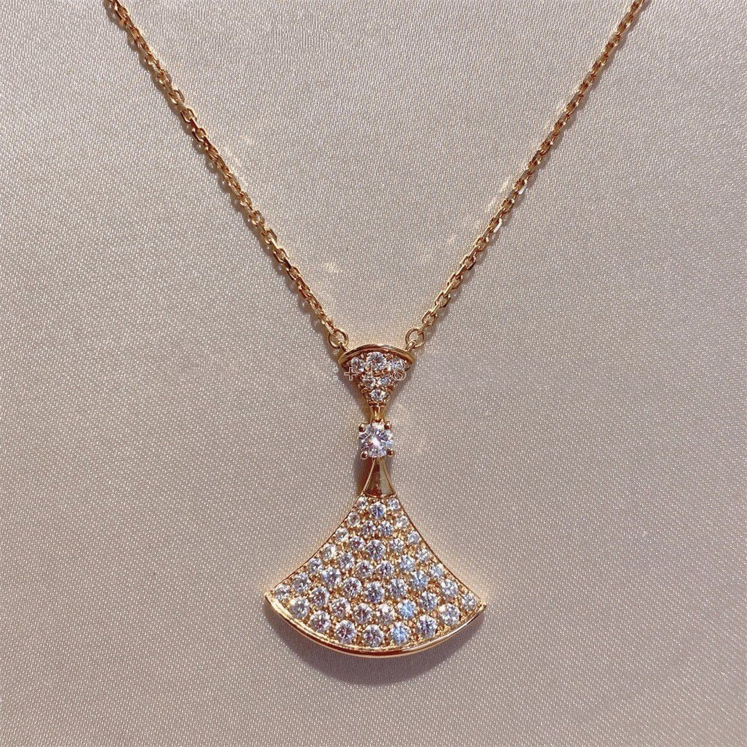 [Lucky Star]DREAM HALSKETTE ROSA GOLD VOLLER DIAMANT
