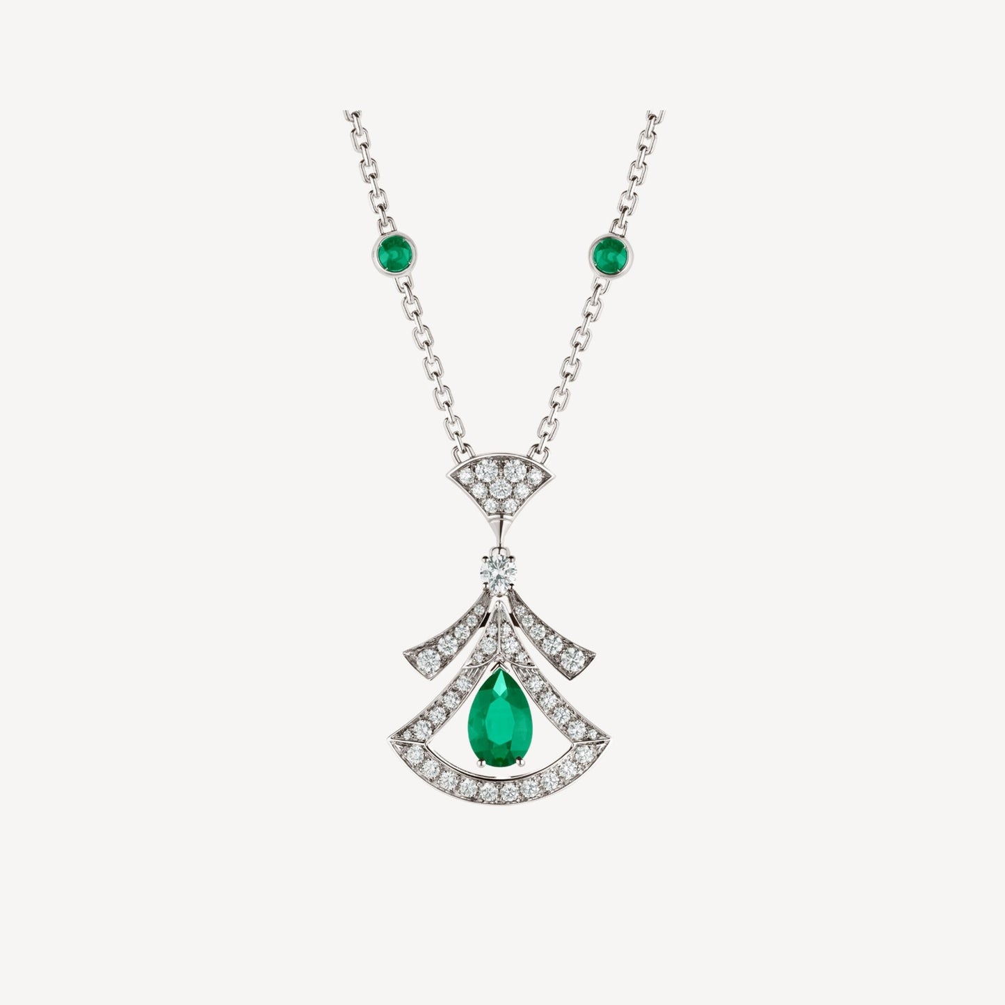 [Lucky Star]DREAM HALSKETTE MALACHIT DIAMANT SILBER