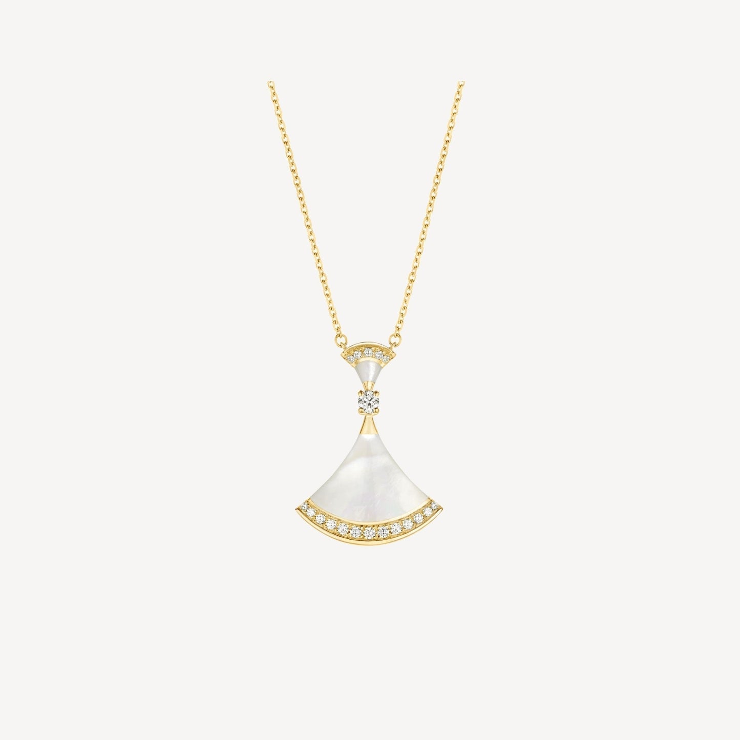 [Lucky Star]DREAM NECKLACE MOP GOLD DIAMOND