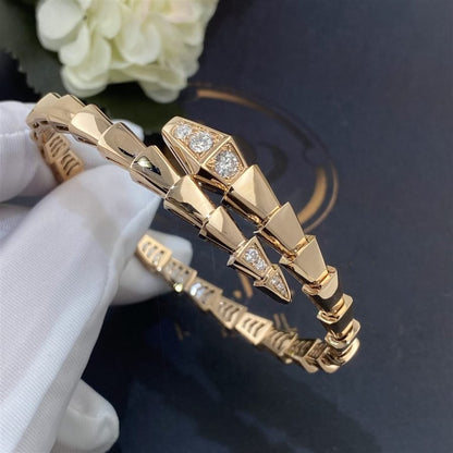 [Lucky Star]SERPENTI BRACELET DIAMONDS PINK GOLD