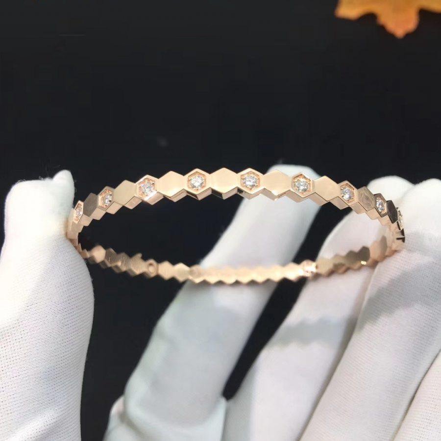 [Lucky Star]BEE LOVE PINK GOLD DIAMOND BRACELET