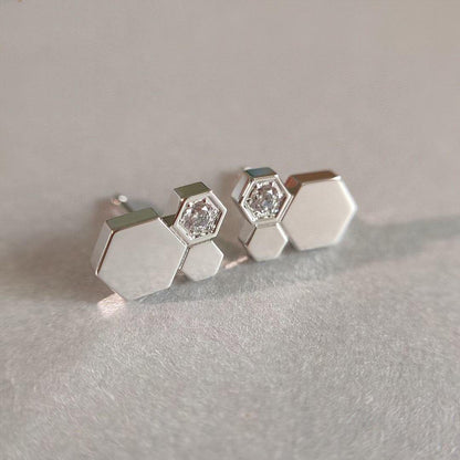 [Lucky Star]BEE LOVE SILVER DIAMOND EARRINGS