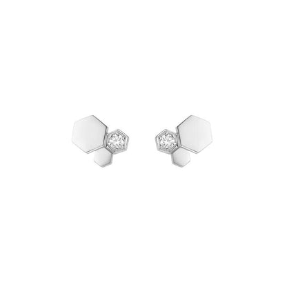 [Lucky Star]BEE LOVE SILVER DIAMOND EARRINGS