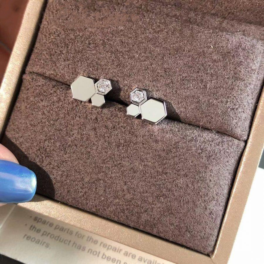 [Lucky Star]BEE LOVE SILVER DIAMOND EARRINGS