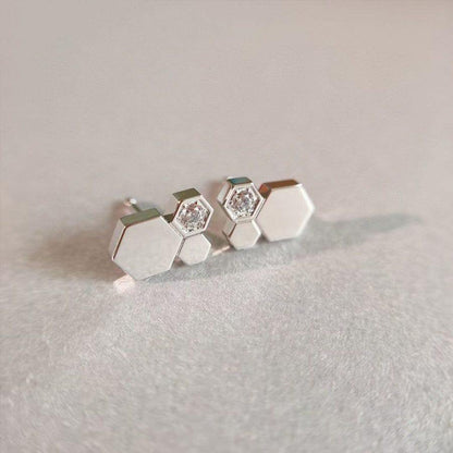 [Lucky Star]BEE LOVE SILVER DIAMOND EARRINGS