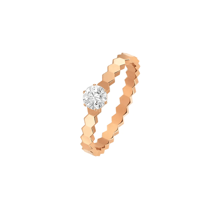 [Lucky Star] BEE LOVE RING ROSA GOLD 1 DIAMANT