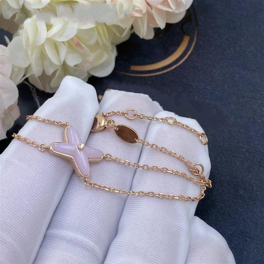 [Lucky Star]JEUX BRACELET PINK MOP PINK GOLD 1 DIAMOND