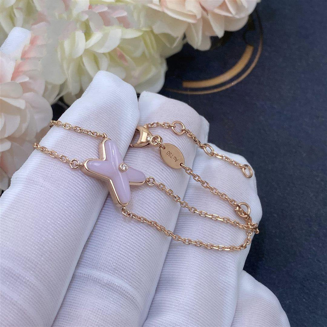 [Lucky Star]JEUX BRACELET PINK MOP PINK GOLD 1 DIAMOND