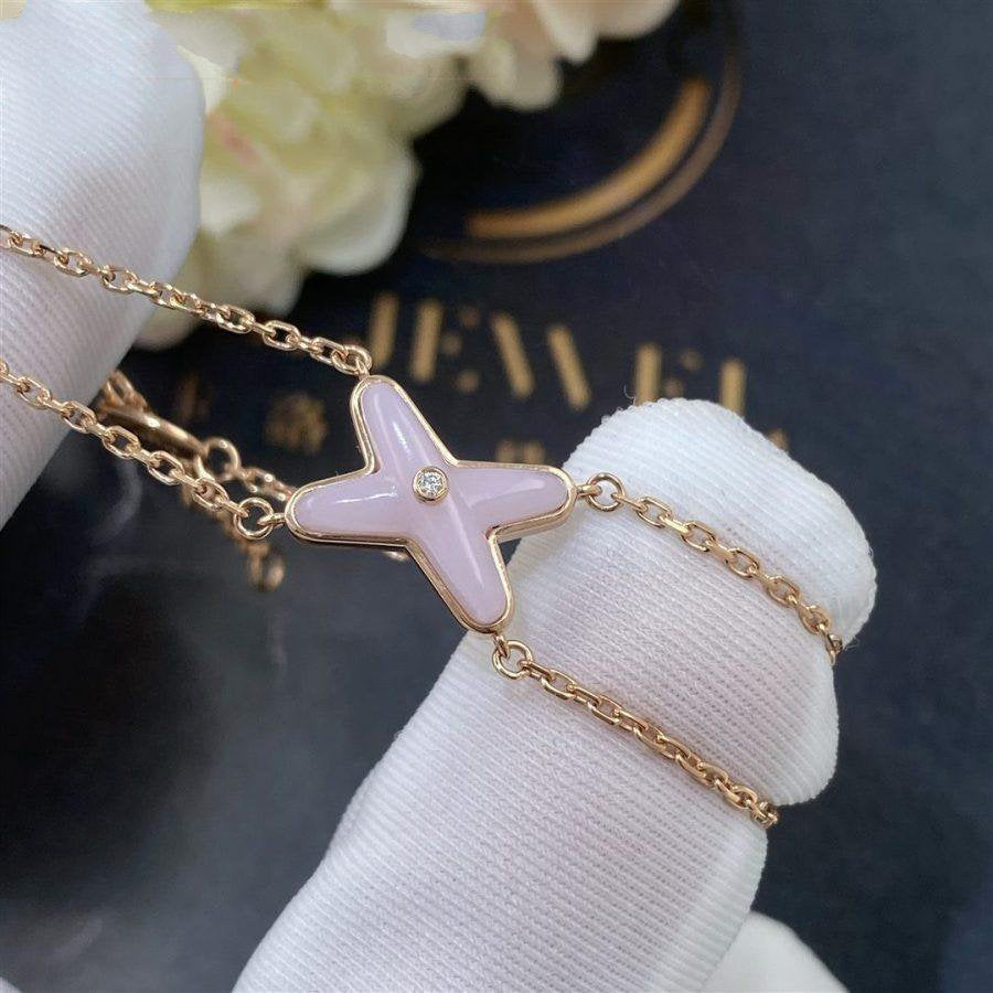[Lucky Star]JEUX BRACELET PINK MOP PINK GOLD 1 DIAMOND