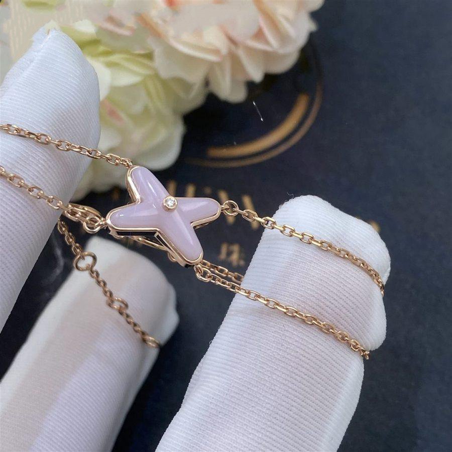 [Lucky Star]JEUX BRACELET PINK MOP PINK GOLD 1 DIAMOND