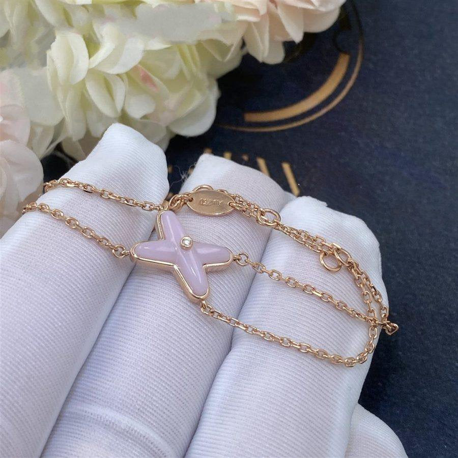 [Lucky Star]JEUX BRACELET PINK MOP PINK GOLD 1 DIAMOND