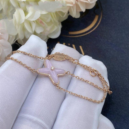 [Lucky Star]JEUX BRACELET PINK MOP PINK GOLD 1 DIAMOND