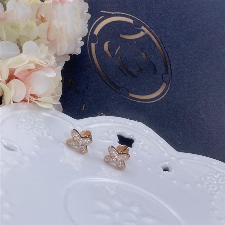 [Lucky Star]JEUX DE PINK GOLD DIAMOND EARRINGS