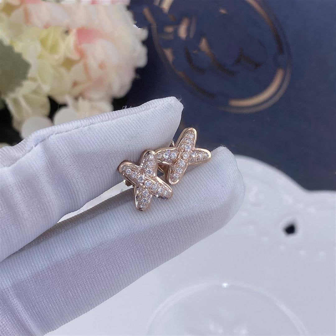 [Lucky Star]JEUX DE PINK GOLD DIAMOND EARRINGS