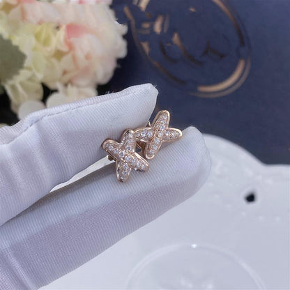 [Lucky Star]JEUX DE PINK GOLD DIAMOND EARRINGS