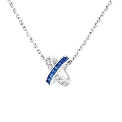 [Glücksstern] LIENS DIAMANT SILBER HALSKETTE