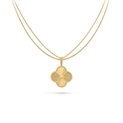 [Lucky Star]CLOVER 25MM PEDANT NECKLACE GOLD