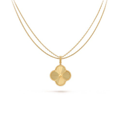 [Lucky Star]CLOVER 25MM PEDANT NECKLACE GOLD