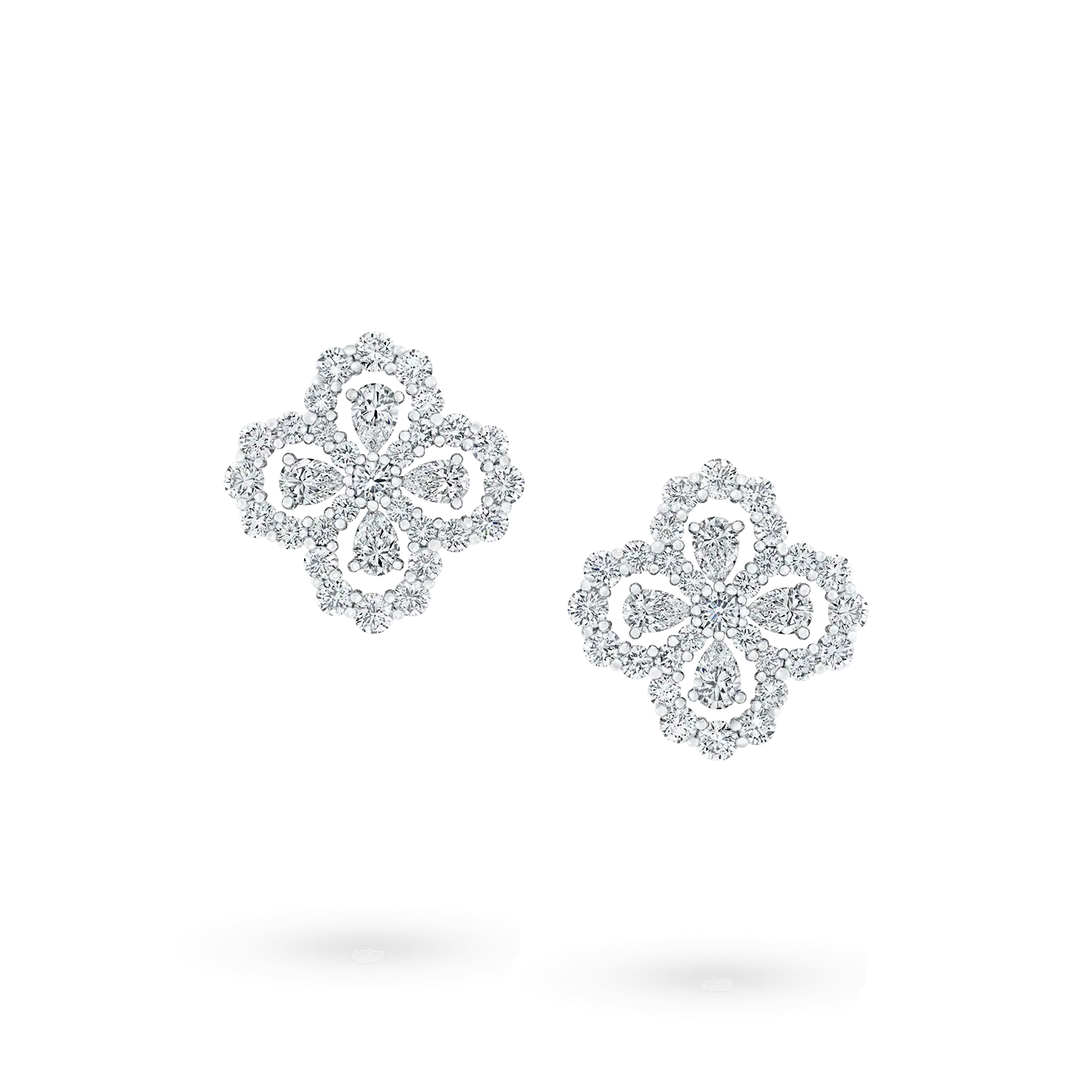 [Lucky Star]LOOP EARRINGS FULL MOTIF DIAMOND 16MM