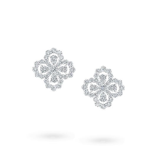 [Lucky Star]LOOP EARRINGS FULL MOTIF DIAMOND 16MM