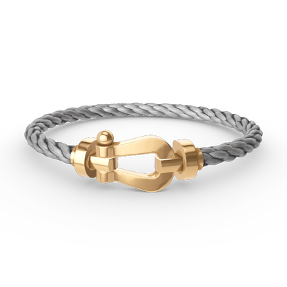 [Lucky Star]FORCE LARGE HORSESHOE NO DIAMOND BRACELET GOLD