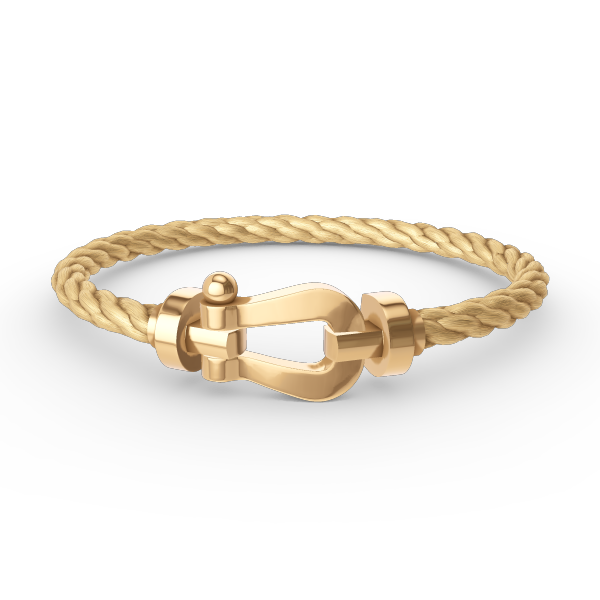 [Lucky Star]FORCE LARGE HORSESHOE NO DIAMOND BRACELET GOLD