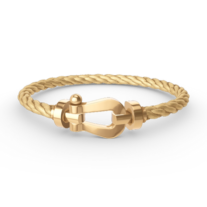 [Lucky Star]FORCE LARGE HORSESHOE NO DIAMOND BRACELET GOLD