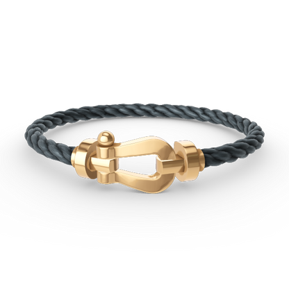 [Lucky Star]FORCE LARGE HORSESHOE NO DIAMOND BRACELET GOLD