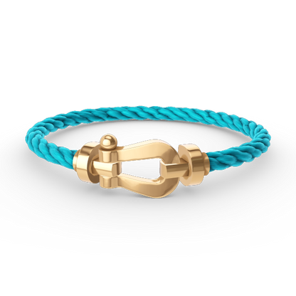 [Lucky Star]FORCE LARGE HORSESHOE NO DIAMOND BRACELET GOLD