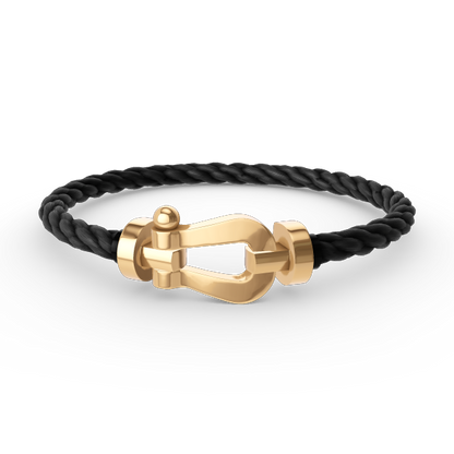 [Lucky Star]FORCE LARGE HORSESHOE NO DIAMOND BRACELET GOLD