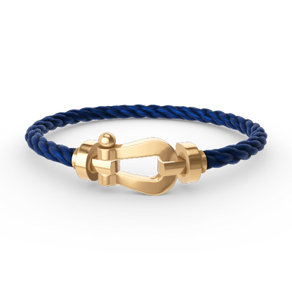 [Lucky Star]FORCE LARGE HORSESHOE NO DIAMOND BRACELET GOLD