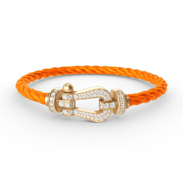 [Lucky Star]FORCE GROSSES HUFEISENARMBAND MIT DIAMANTEN IN GOLD