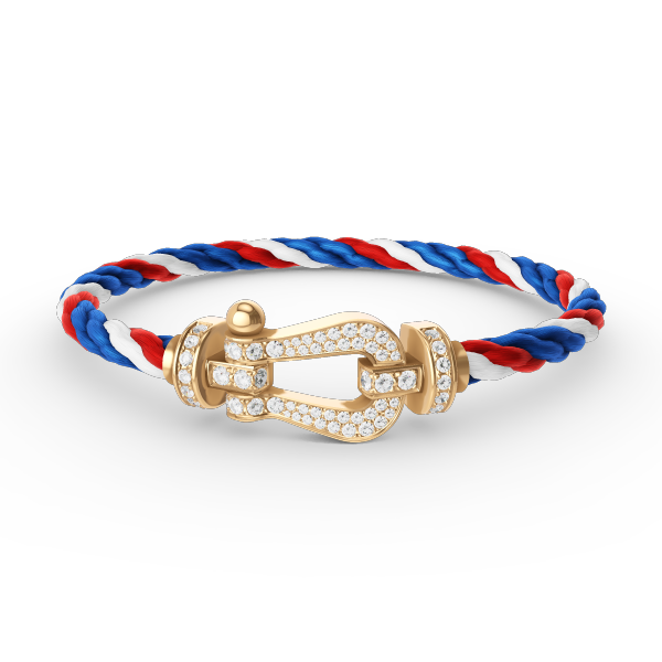 [Lucky Star]FORCE GROSSES HUFEISENARMBAND MIT DIAMANTEN IN GOLD