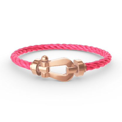 [Lucky Star]FORCE GROSSES HUFEISENARMBAND OHNE DIAMANT ROSÉGOLD