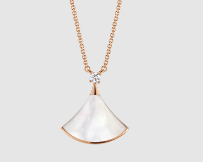 [Lucky Star]DREAM HALSKETTE WEISSES MOP ROSA GOLD 1 DIAMANT