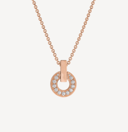 [Lucky Star]GARI HALSKETTE ROSGOLD DIAMANT