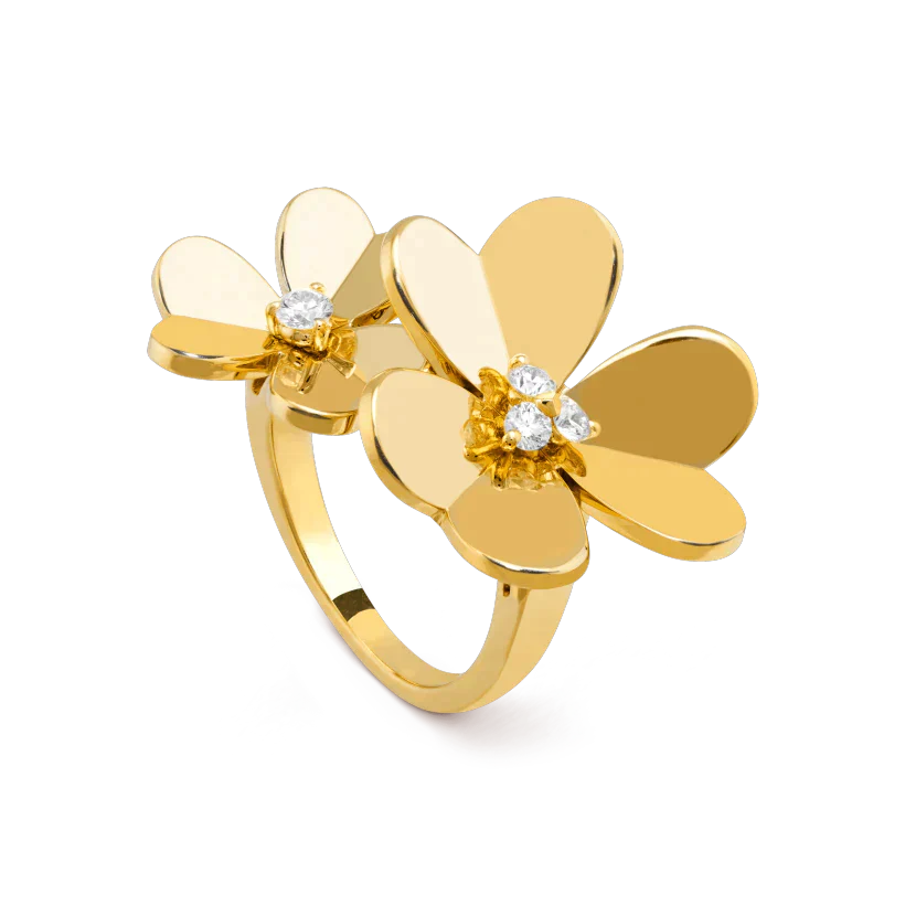 [Lucky Star]CLOVER COMOS GOLD DIAMOND RING