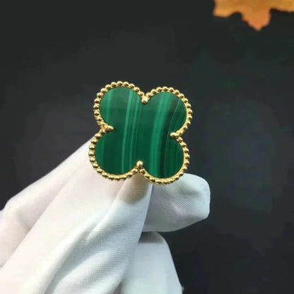 [Lucky Star]CLOVER MALACHITE RING