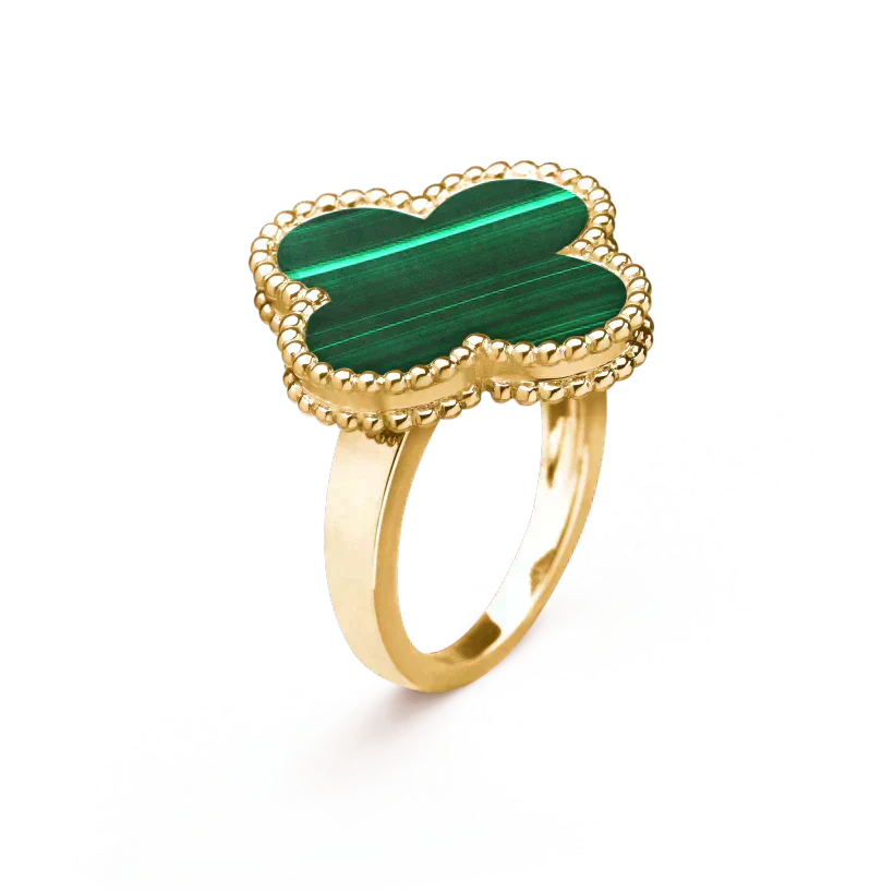 [Lucky Star]CLOVER MALACHITE RING