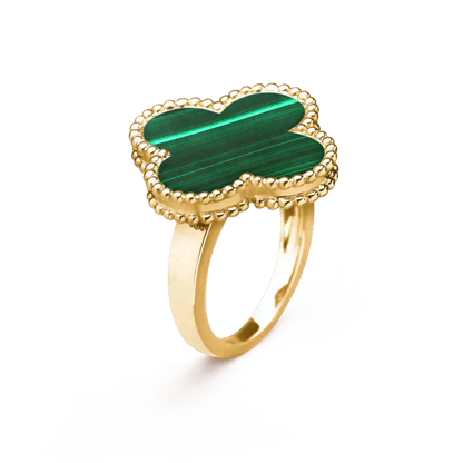 [Lucky Star]CLOVER MALACHITE RING