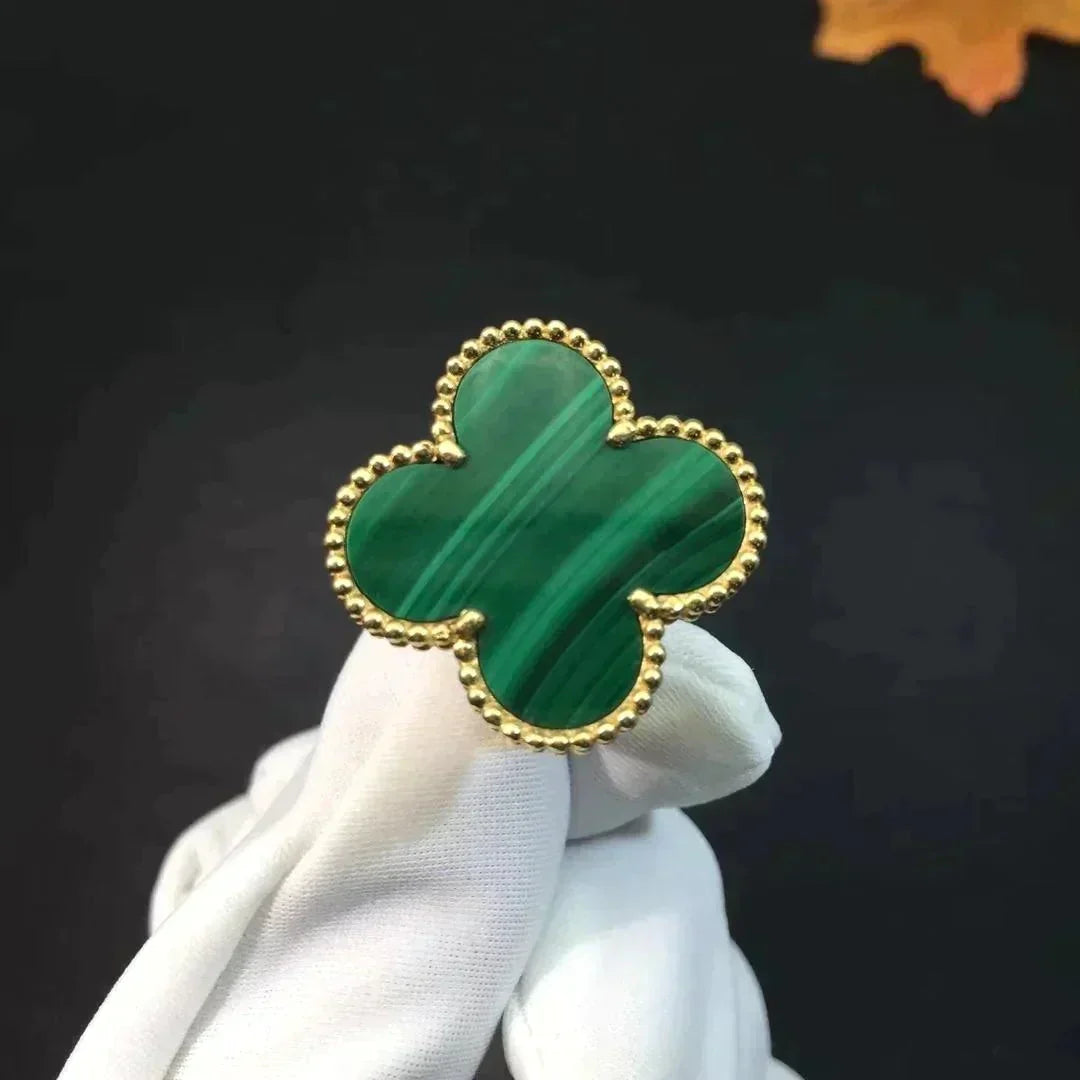 [Lucky Star]CLOVER MALACHITE RING