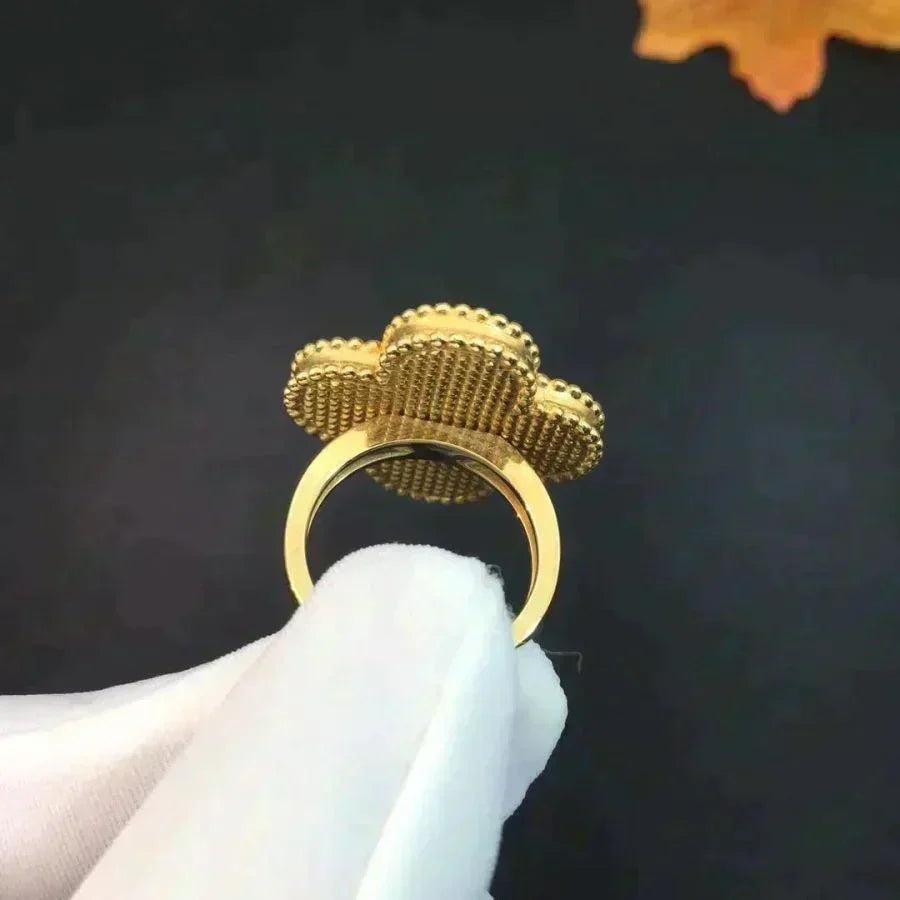 [Lucky Star]CLOVER MALACHITE RING