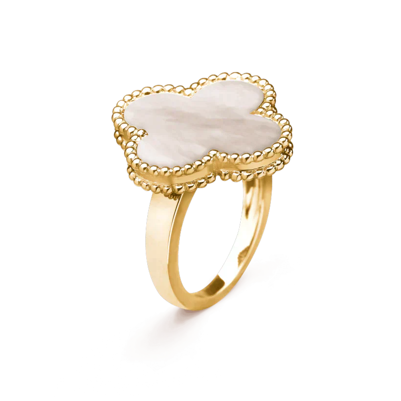 [Lucky Star]CLOVER WHITE MOP RING