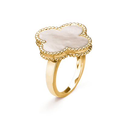 [Lucky Star]CLOVER WHITE MOP RING