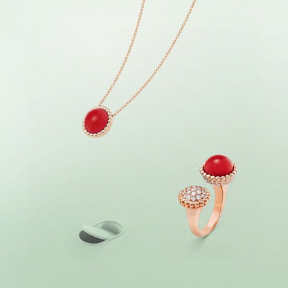 [Lucky Star]PERLEE COULEURS DIAMOND ROSE GOLD BETWEEN THE FINGER RING