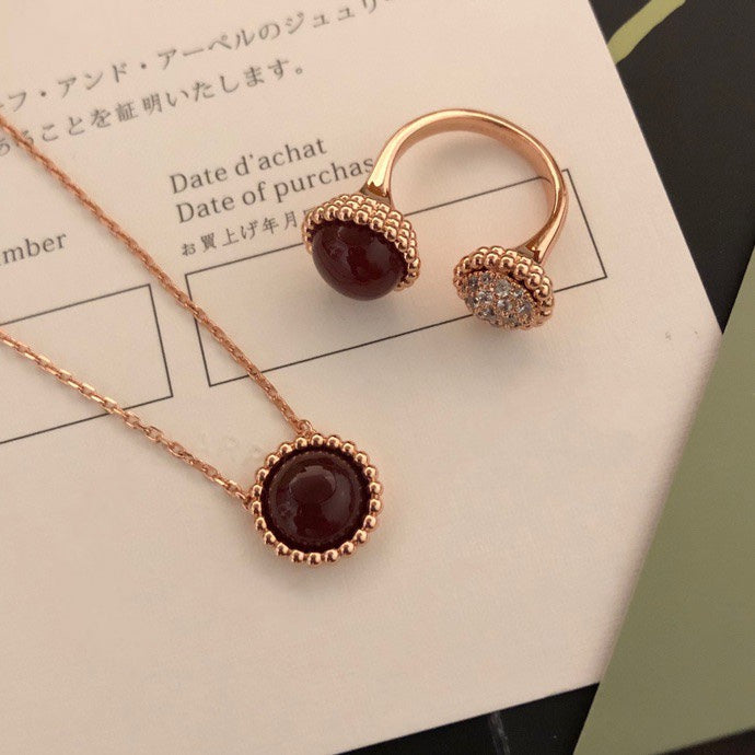 [Lucky Star]PERLEE COULEURS DIAMOND ROSE GOLD BETWEEN THE FINGER RING